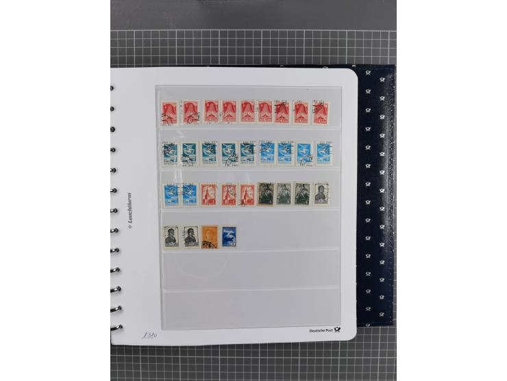 1870/1990, mixed collection beginning with classical issues, in 12 albums