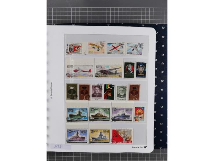 1870/1990, mixed collection beginning with classical issues, in 12 albums