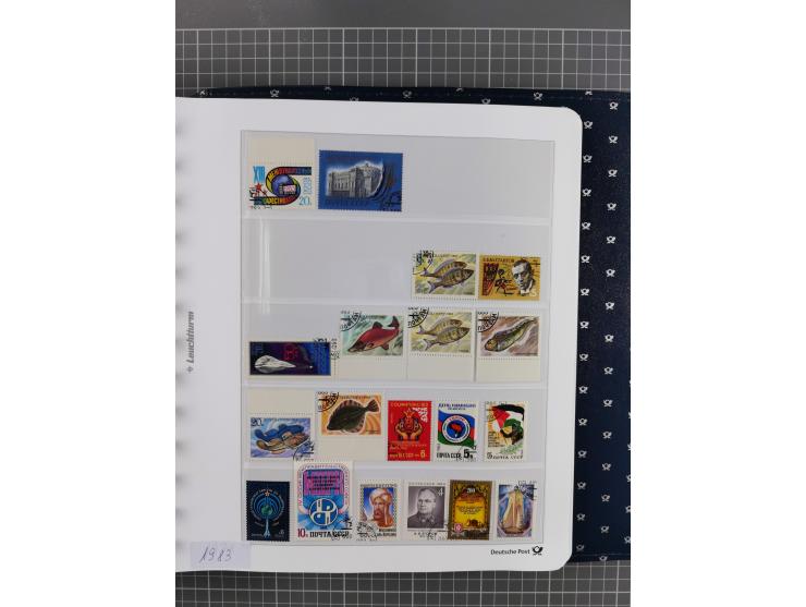 1870/1990, mixed collection beginning with classical issues, in 12 albums