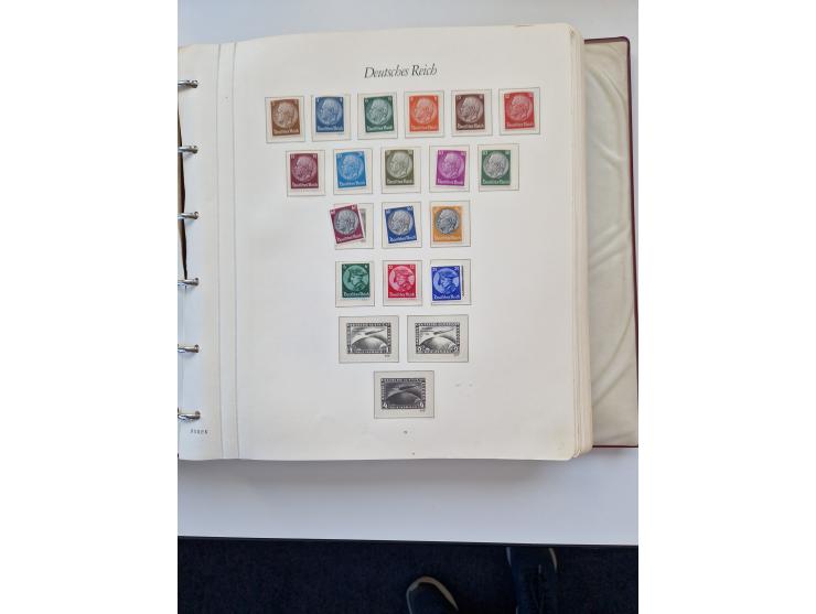 1933/2000 (ca.), Sammlungsbestand in 3 großen Kartons, dabei Deutsches Reich mit einigen besseren Ausgaben, BRD mit Jahrbuch 
