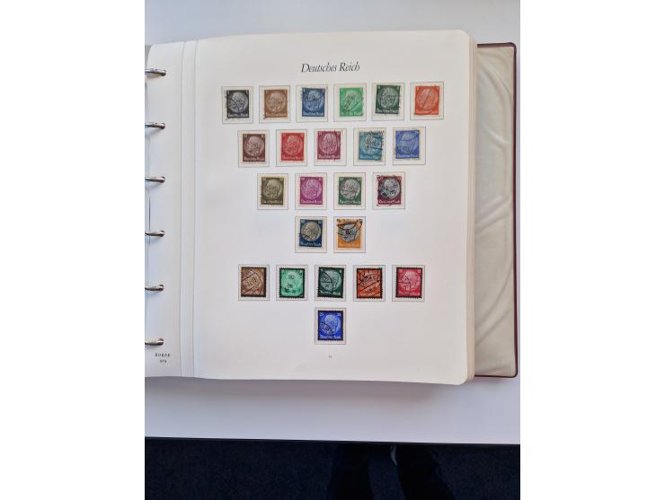 1933/2000 (ca.), Sammlungsbestand in 3 großen Kartons, dabei Deutsches Reich mit einigen besseren Ausgaben, BRD mit Jahrbuch 