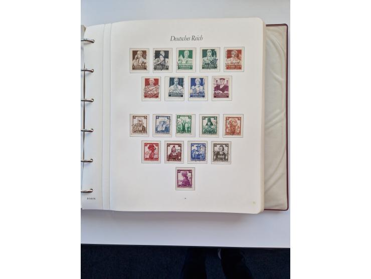 1933/2000 (ca.), Sammlungsbestand in 3 großen Kartons, dabei Deutsches Reich mit einigen besseren Ausgaben, BRD mit Jahrbuch 
