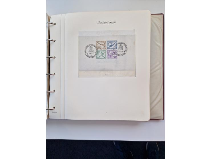 1933/2000 (ca.), Sammlungsbestand in 3 großen Kartons, dabei Deutsches Reich mit einigen besseren Ausgaben, BRD mit Jahrbuch 