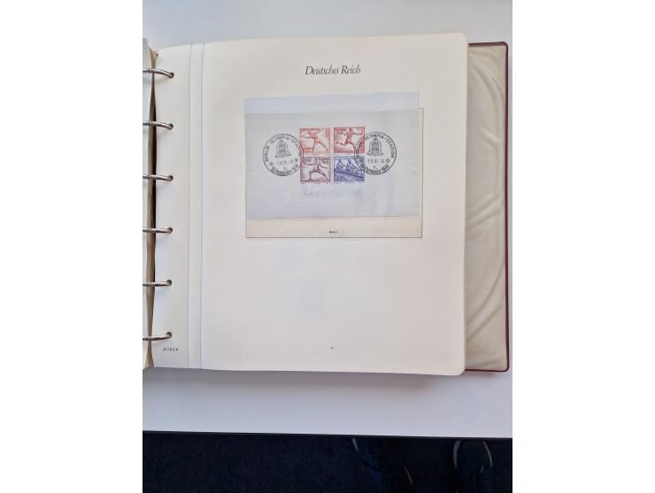 1933/2000 (ca.), Sammlungsbestand in 3 großen Kartons, dabei Deutsches Reich mit einigen besseren Ausgaben, BRD mit Jahrbuch 