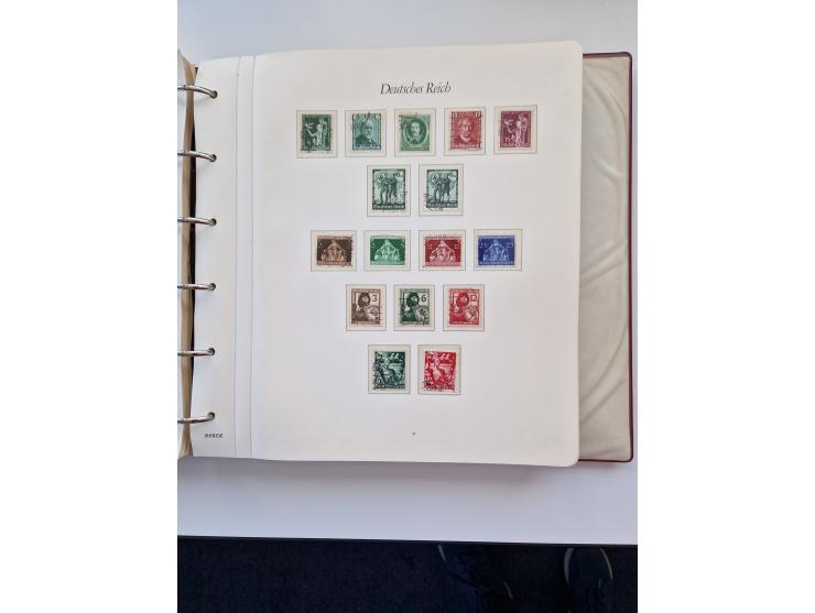 1933/2000 (ca.), Sammlungsbestand in 3 großen Kartons, dabei Deutsches Reich mit einigen besseren Ausgaben, BRD mit Jahrbuch 