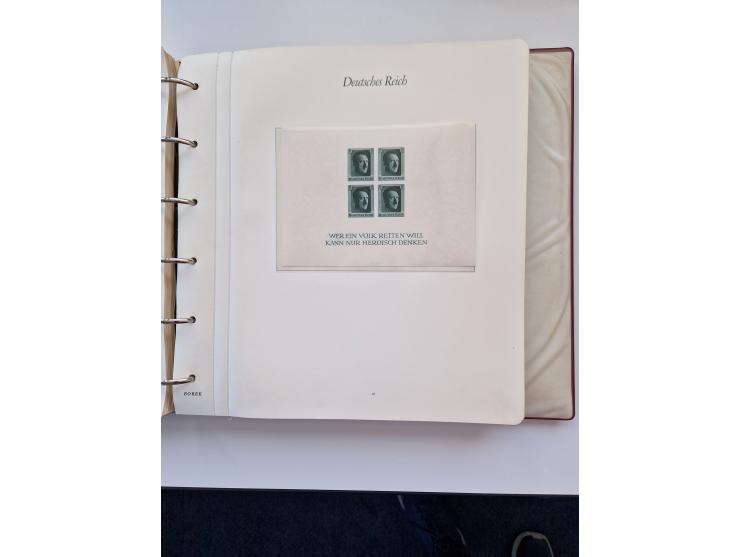 1933/2000 (ca.), Sammlungsbestand in 3 großen Kartons, dabei Deutsches Reich mit einigen besseren Ausgaben, BRD mit Jahrbuch 