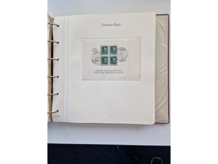 1933/2000 (ca.), Sammlungsbestand in 3 großen Kartons, dabei Deutsches Reich mit einigen besseren Ausgaben, BRD mit Jahrbuch 