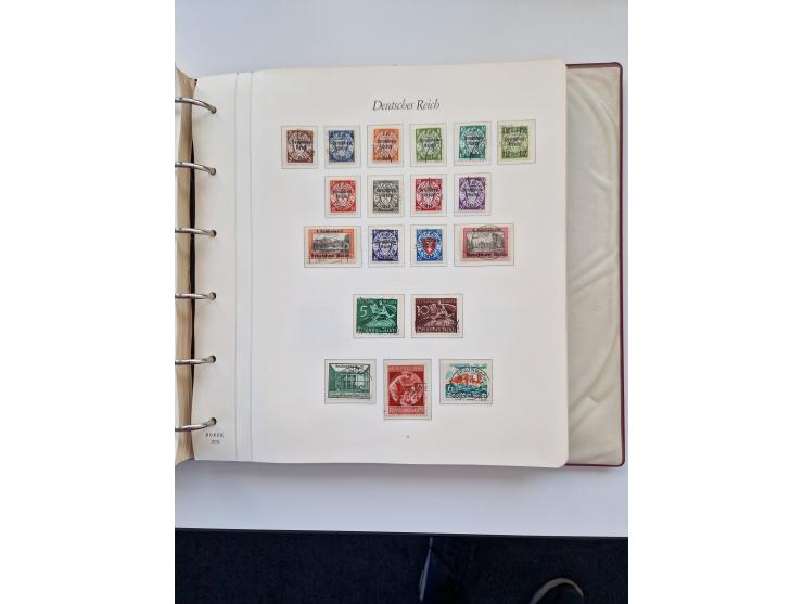 1933/2000 (ca.), Sammlungsbestand in 3 großen Kartons, dabei Deutsches Reich mit einigen besseren Ausgaben, BRD mit Jahrbuch 