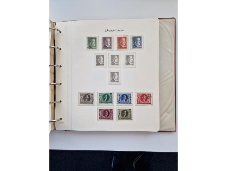 1933/2000 (ca.), Sammlungsbestand in 3 großen Kartons, dabei Deutsches Reich mit einigen besseren Ausgaben, BRD mit Jahrbuch 