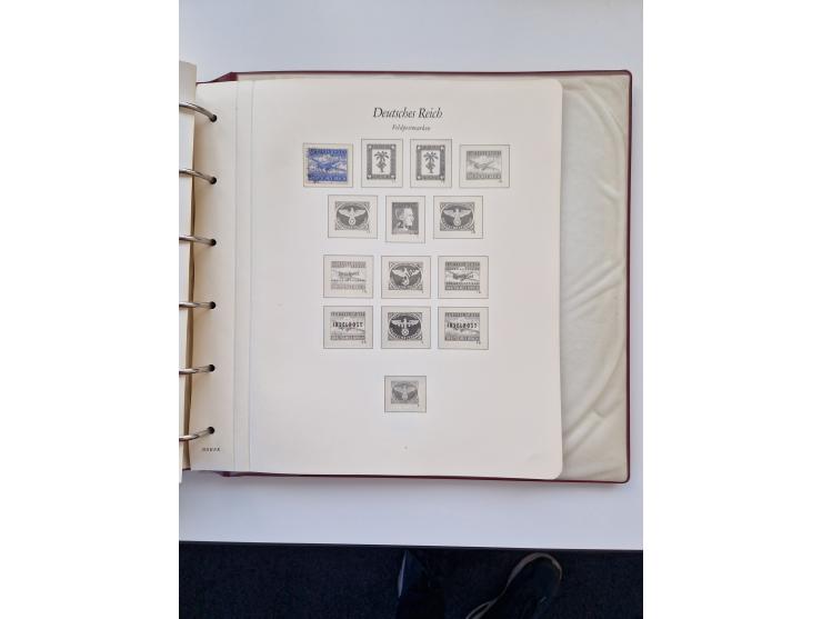 1933/2000 (ca.), Sammlungsbestand in 3 großen Kartons, dabei Deutsches Reich mit einigen besseren Ausgaben, BRD mit Jahrbuch 