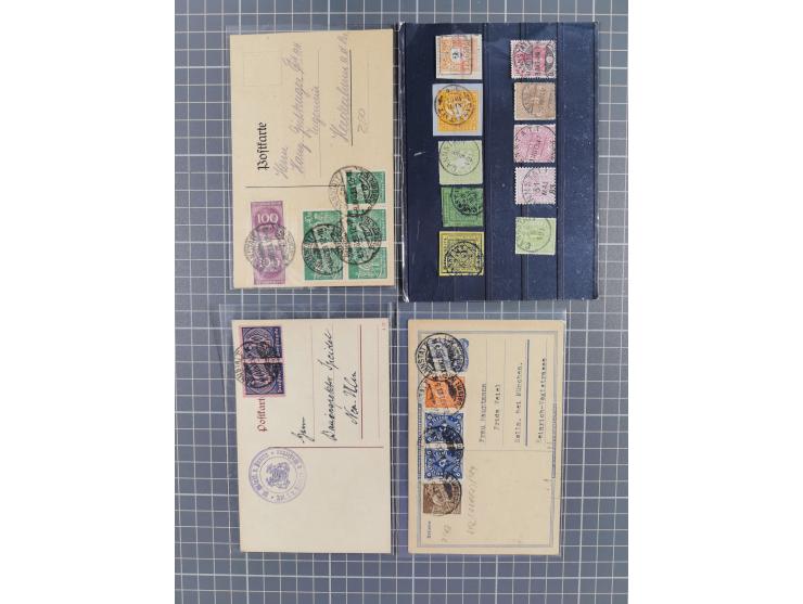 1840/2001 (ca.), Bremen und Cannstatt Heimat-Sammlung mit über 350 belegen, inkl. Dienstmarken und Feldpost, viele interessan