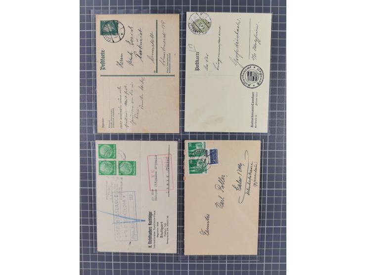 1840/2001 (ca.), Bremen und Cannstatt Heimat-Sammlung mit über 350 belegen, inkl. Dienstmarken und Feldpost, viele interessan