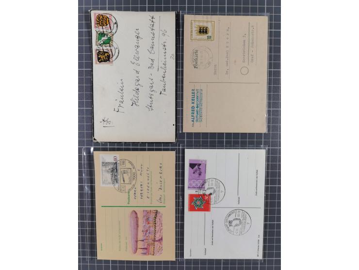 1840/2001 (ca.), Bremen und Cannstatt Heimat-Sammlung mit über 350 belegen, inkl. Dienstmarken und Feldpost, viele interessan