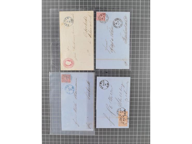 1840/2001 (ca.), Bremen und Cannstatt Heimat-Sammlung mit über 350 belegen, inkl. Dienstmarken und Feldpost, viele interessan