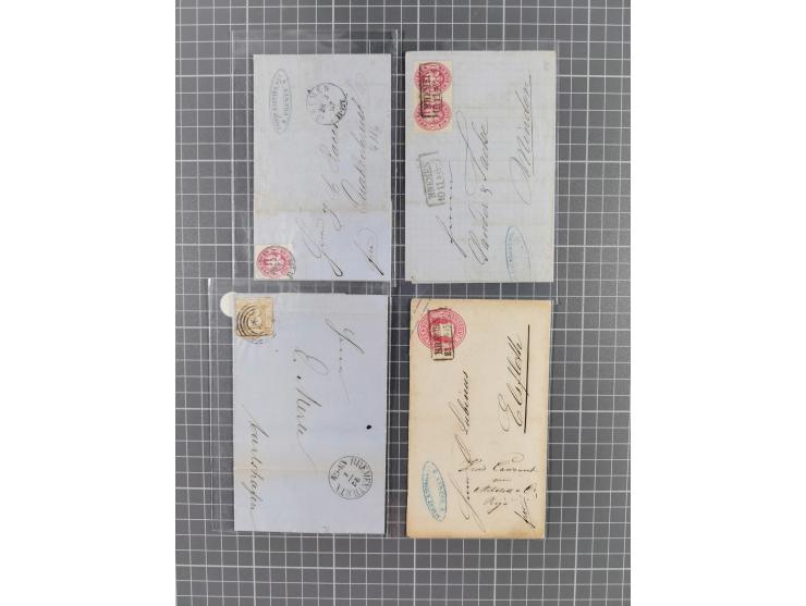 1840/2001 (ca.), Bremen und Cannstatt Heimat-Sammlung mit über 350 belegen, inkl. Dienstmarken und Feldpost, viele interessan