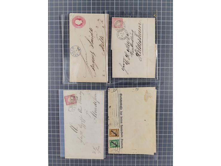 1840/2001 (ca.), Bremen und Cannstatt Heimat-Sammlung mit über 350 belegen, inkl. Dienstmarken und Feldpost, viele interessan