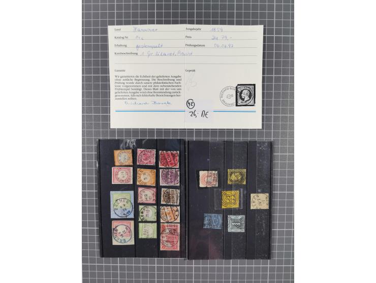 1840/2001 (ca.), Bremen und Cannstatt Heimat-Sammlung mit über 350 belegen, inkl. Dienstmarken und Feldpost, viele interessan