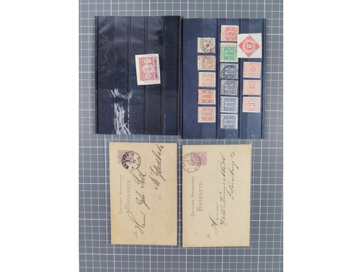 1840/2001 (ca.), Bremen und Cannstatt Heimat-Sammlung mit über 350 belegen, inkl. Dienstmarken und Feldpost, viele interessan