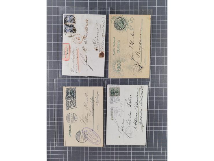 1840/2001 (ca.), Bremen und Cannstatt Heimat-Sammlung mit über 350 belegen, inkl. Dienstmarken und Feldpost, viele interessan