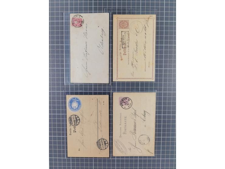 1840/2001 (ca.), Bremen und Cannstatt Heimat-Sammlung mit über 350 belegen, inkl. Dienstmarken und Feldpost, viele interessan