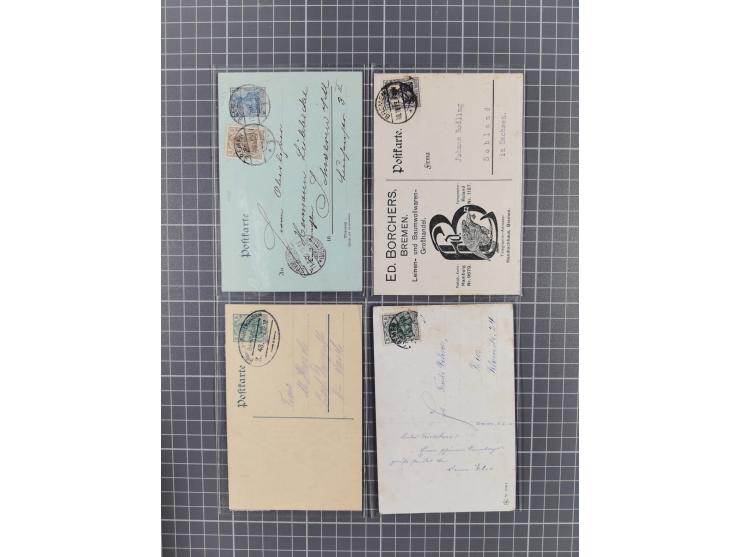 1840/2001 (ca.), Bremen und Cannstatt Heimat-Sammlung mit über 350 belegen, inkl. Dienstmarken und Feldpost, viele interessan