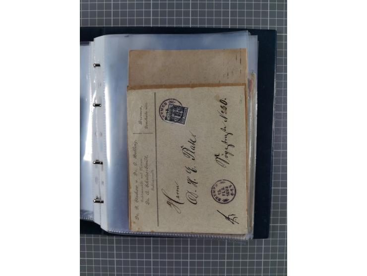 1840/2001 (ca.), Bremen und Cannstatt Heimat-Sammlung mit über 350 belegen, inkl. Dienstmarken und Feldpost, viele interessan