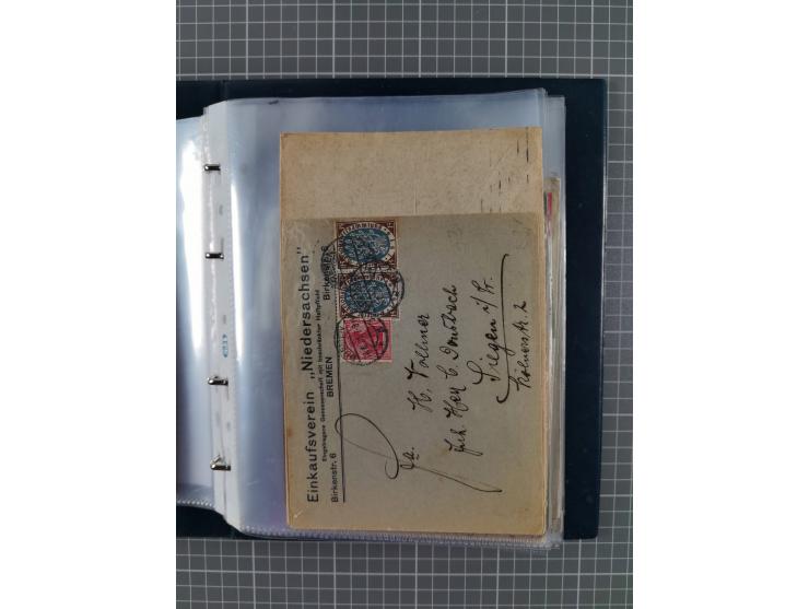 1840/2001 (ca.), Bremen und Cannstatt Heimat-Sammlung mit über 350 belegen, inkl. Dienstmarken und Feldpost, viele interessan