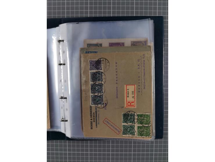 1840/2001 (ca.), Bremen und Cannstatt Heimat-Sammlung mit über 350 belegen, inkl. Dienstmarken und Feldpost, viele interessan