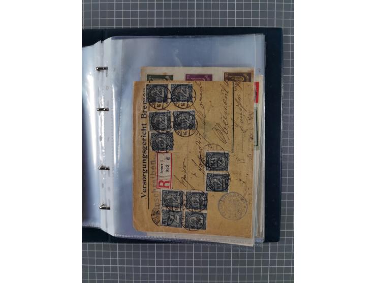 1840/2001 (ca.), Bremen und Cannstatt Heimat-Sammlung mit über 350 belegen, inkl. Dienstmarken und Feldpost, viele interessan