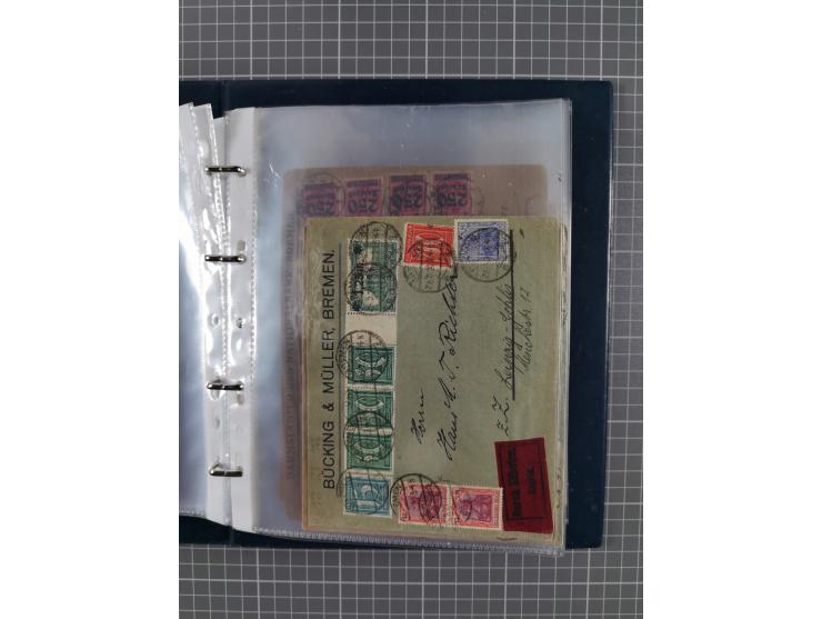 1840/2001 (ca.), Bremen und Cannstatt Heimat-Sammlung mit über 350 belegen, inkl. Dienstmarken und Feldpost, viele interessan