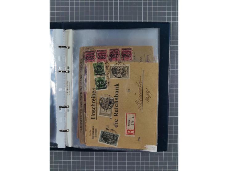 1840/2001 (ca.), Bremen und Cannstatt Heimat-Sammlung mit über 350 belegen, inkl. Dienstmarken und Feldpost, viele interessan