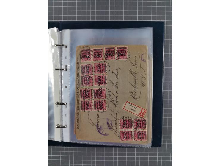 1840/2001 (ca.), Bremen und Cannstatt Heimat-Sammlung mit über 350 belegen, inkl. Dienstmarken und Feldpost, viele interessan