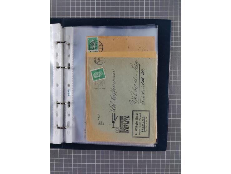 1840/2001 (ca.), Bremen und Cannstatt Heimat-Sammlung mit über 350 belegen, inkl. Dienstmarken und Feldpost, viele interessan