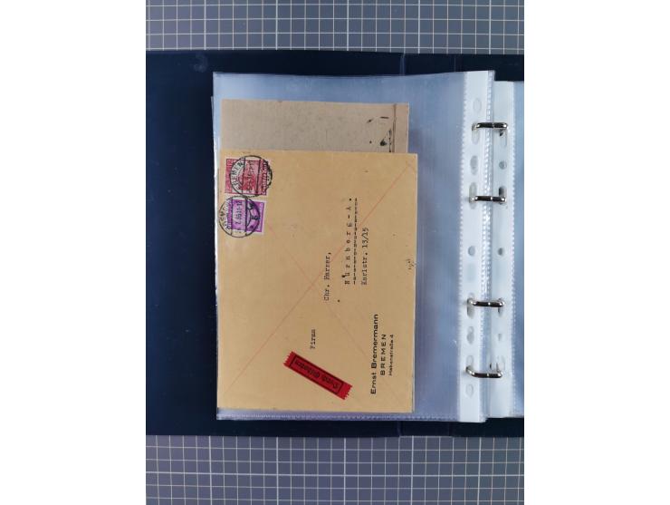 1840/2001 (ca.), Bremen und Cannstatt Heimat-Sammlung mit über 350 belegen, inkl. Dienstmarken und Feldpost, viele interessan