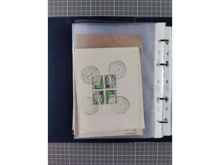 1840/2001 (ca.), Bremen und Cannstatt Heimat-Sammlung mit über 350 belegen, inkl. Dienstmarken und Feldpost, viele interessan