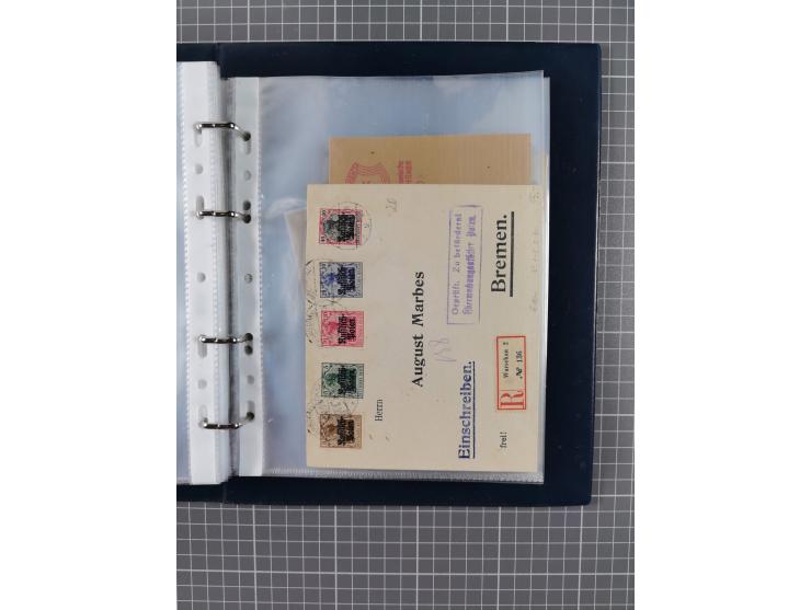 1840/2001 (ca.), Bremen und Cannstatt Heimat-Sammlung mit über 350 belegen, inkl. Dienstmarken und Feldpost, viele interessan