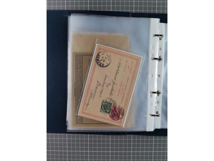 1840/2001 (ca.), Bremen und Cannstatt Heimat-Sammlung mit über 350 belegen, inkl. Dienstmarken und Feldpost, viele interessan