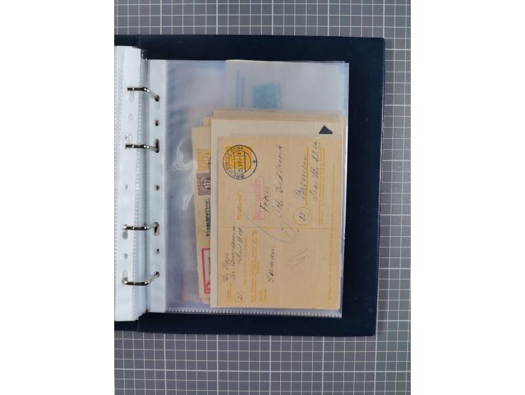 1840/2001 (ca.), Bremen und Cannstatt Heimat-Sammlung mit über 350 belegen, inkl. Dienstmarken und Feldpost, viele interessan