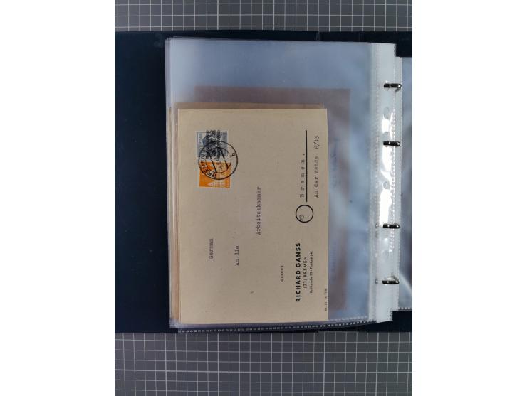 1840/2001 (ca.), Bremen und Cannstatt Heimat-Sammlung mit über 350 belegen, inkl. Dienstmarken und Feldpost, viele interessan