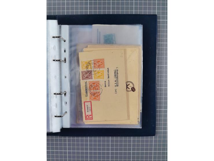 1840/2001 (ca.), Bremen und Cannstatt Heimat-Sammlung mit über 350 belegen, inkl. Dienstmarken und Feldpost, viele interessan