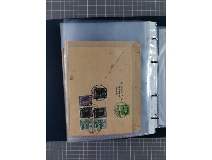 1840/2001 (ca.), Bremen und Cannstatt Heimat-Sammlung mit über 350 belegen, inkl. Dienstmarken und Feldpost, viele interessan