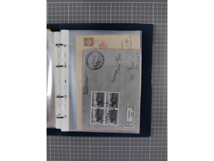 1840/2001 (ca.), Bremen und Cannstatt Heimat-Sammlung mit über 350 belegen, inkl. Dienstmarken und Feldpost, viele interessan