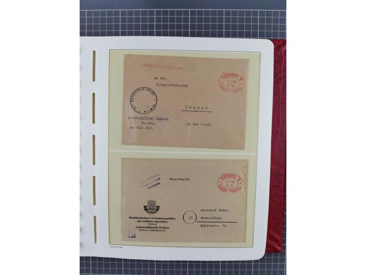1840/2001 (ca.), Bremen und Cannstatt Heimat-Sammlung mit über 350 belegen, inkl. Dienstmarken und Feldpost, viele interessan