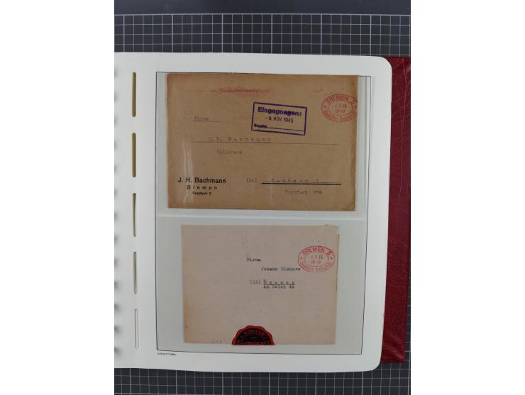 1840/2001 (ca.), Bremen und Cannstatt Heimat-Sammlung mit über 350 belegen, inkl. Dienstmarken und Feldpost, viele interessan