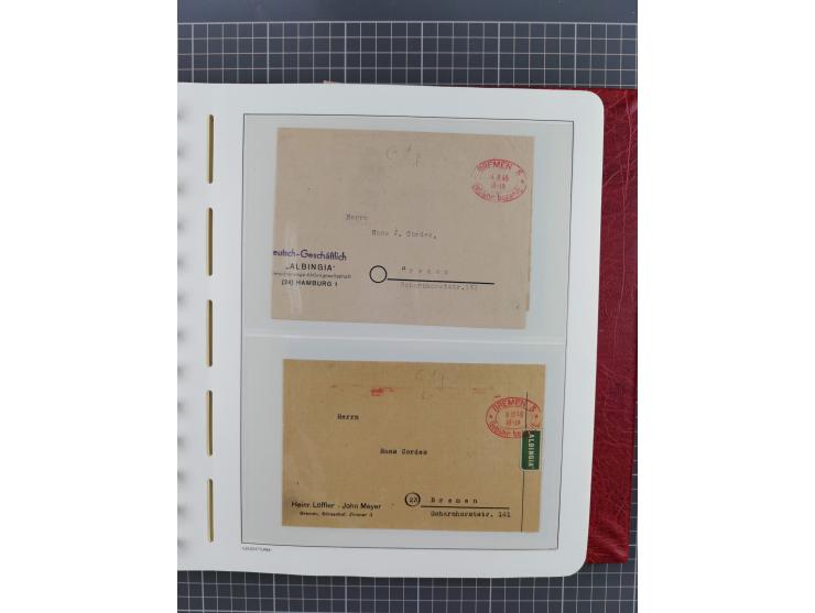 1840/2001 (ca.), Bremen und Cannstatt Heimat-Sammlung mit über 350 belegen, inkl. Dienstmarken und Feldpost, viele interessan