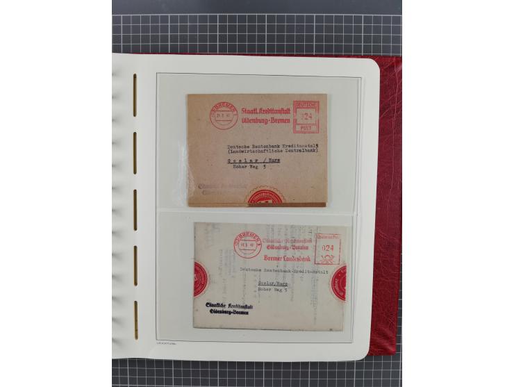 1840/2001 (ca.), Bremen und Cannstatt Heimat-Sammlung mit über 350 belegen, inkl. Dienstmarken und Feldpost, viele interessan