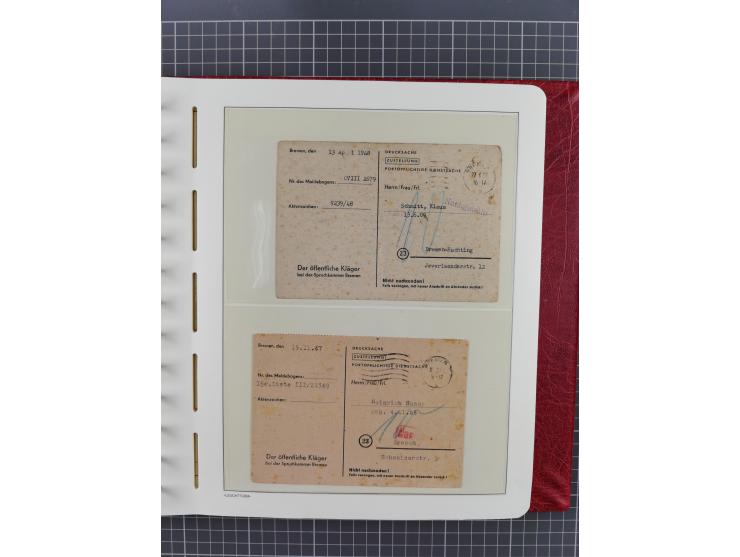 1840/2001 (ca.), Bremen und Cannstatt Heimat-Sammlung mit über 350 belegen, inkl. Dienstmarken und Feldpost, viele interessan