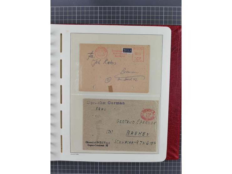 1840/2001 (ca.), Bremen und Cannstatt Heimat-Sammlung mit über 350 belegen, inkl. Dienstmarken und Feldpost, viele interessan