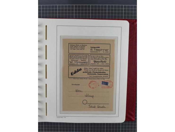 1840/2001 (ca.), Bremen und Cannstatt Heimat-Sammlung mit über 350 belegen, inkl. Dienstmarken und Feldpost, viele interessan