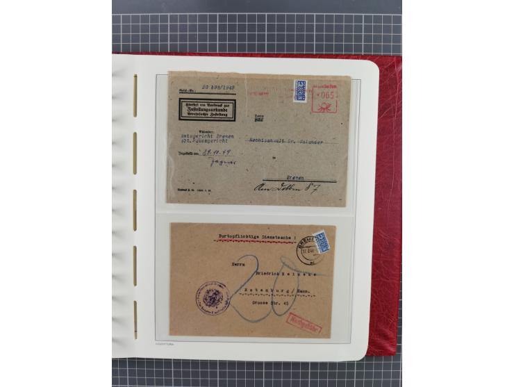 1840/2001 (ca.), Bremen und Cannstatt Heimat-Sammlung mit über 350 belegen, inkl. Dienstmarken und Feldpost, viele interessan